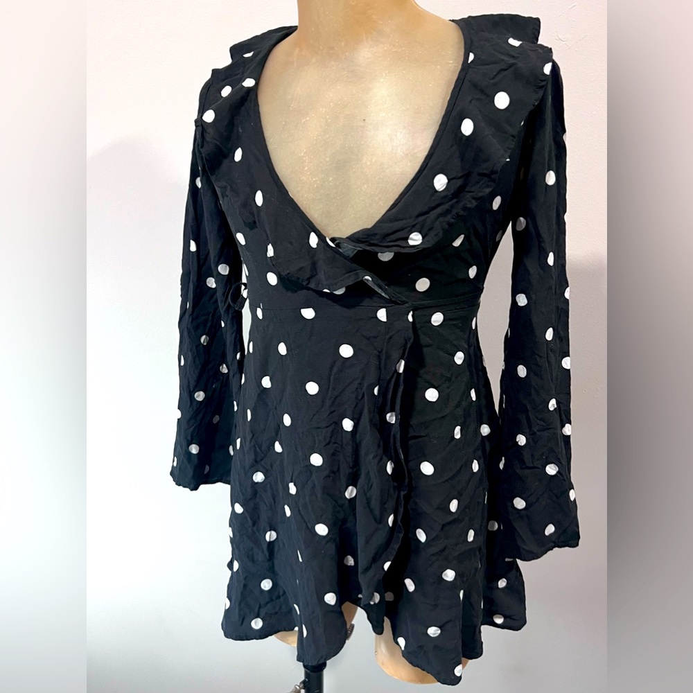 FOREVER21 Polka Dot Wrap Dress